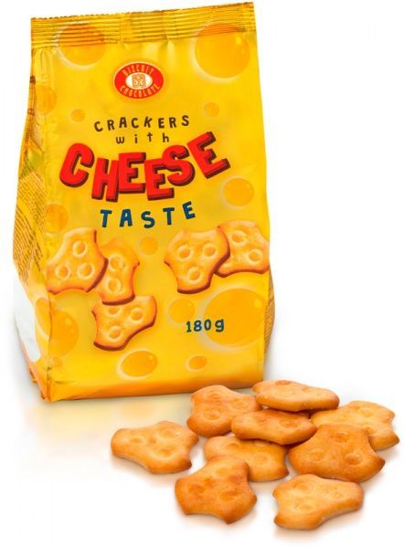 Крекер ХБФ зі смаком сиру 180 г 4823090303013