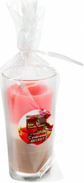 Свічка Суничний десерт 8066 Kyiv Candle Factory