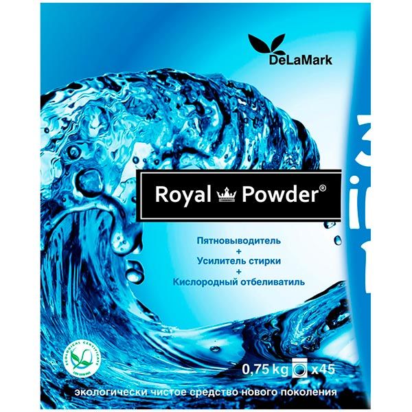 Усилитель для машинной и ручной стирки DeLaMark Royal Powder 0,75 кг