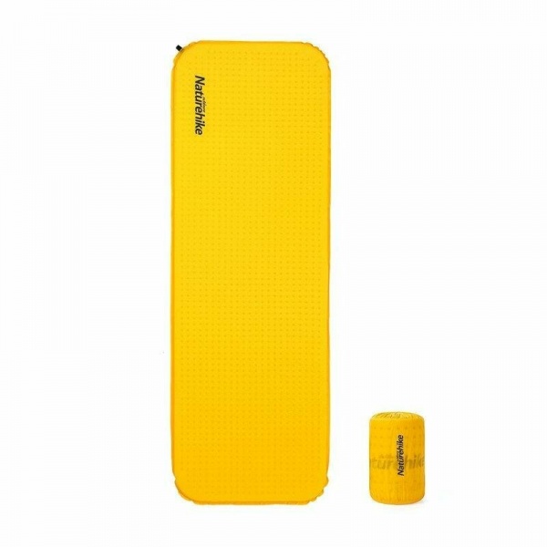 Коврик туристический Naturehike самонадувающийся C034 NH19Q034-D, 30 мм, Размер L, желтый