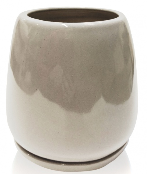 Вазон Eterna овальний 2 л сіра платина (203-14 сіра платина) 