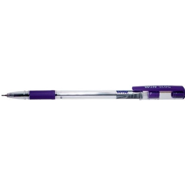 Ручка кулькова WIN SLOG масляна фіолетова 