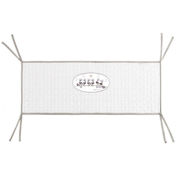 Комплект постельного белья IDEIA Кроха Енот 100х135 см белый с серым 8000012929 