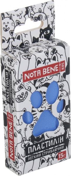 Пластилін легкий стрибаючий 15 г синій Nota Bene