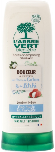 Кондиционер L'Arbre Vert с экстрактами личи и цветов хлопка 200 мл 