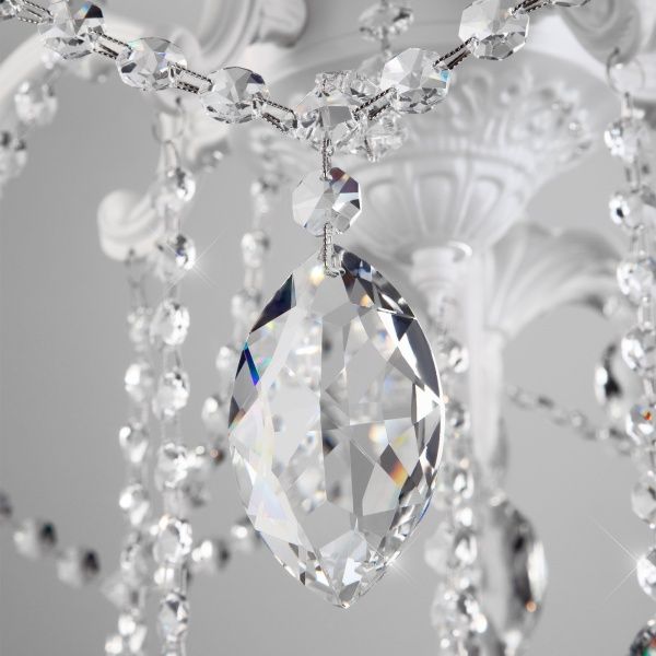 Люстра підвісна Strotskis Veletta 10108/5 5x60 Вт E14 білий