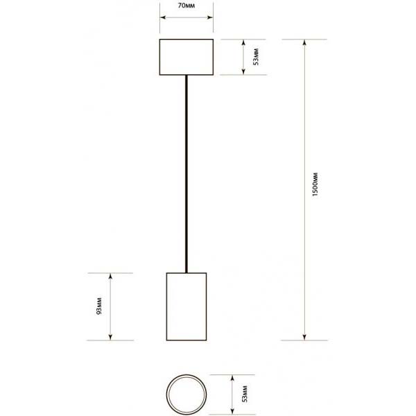 Підвіс Светкомплект Loft 014 1x40 Вт E27 чорний