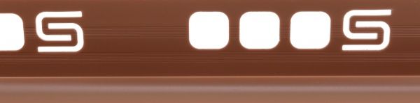 Уголок для плитки Salag внутренний 08 ПВХ 12 мм 2,5м карамель 