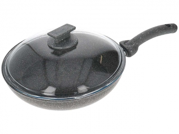 Сковорода з кришкою 28 см Cuore Di Pietra (CPPDLCV28I) Accademia Mugnano