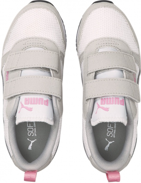 Кроссовки Puma R78 V PS 37361726 р.UK 11 белый с розовым