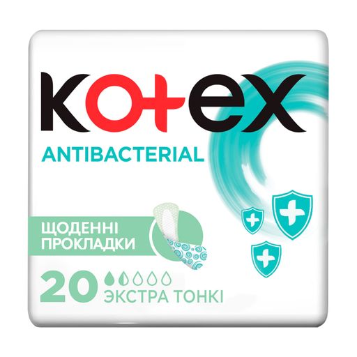 Прокладки ежедневные Kotex Antibacterial 20 шт.