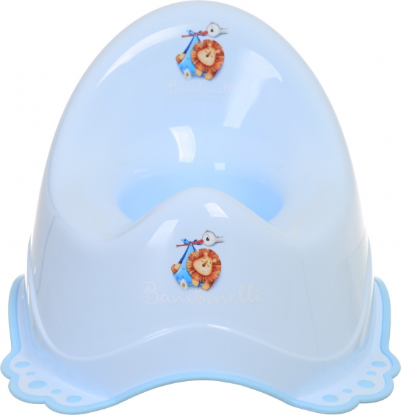 Горшок Bambinelli детский с резинкой голубой 35x30x23 см