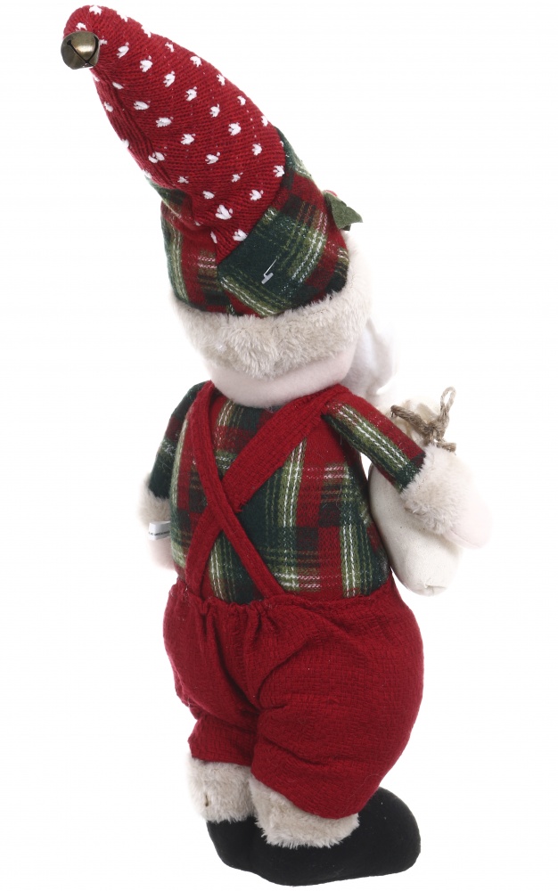 Декорація новорічна текстильна Святкові персонажі 20x64см червоно-зелений 3 асортимента AZ225070ABC