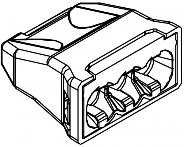 Клема быстрого монтажа OBO Bettermann 10 шт. белый 2054485 