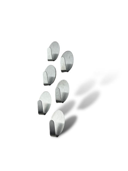 Гачок PRC самоклейкий FLOCK набір 6 шт для меблів та ванної кімнати