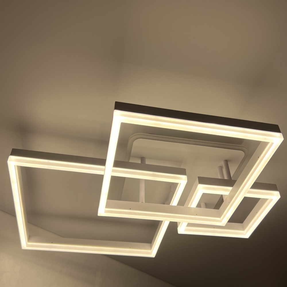 Люстра світлодіодна Luminaria 4x105 Вт LED-модуль білий GENNY SQUARE RGB 105W 4S WHITE