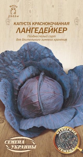 Семена Семена Украины капуста краснокочанная Лангедейкер 588200 0,5г