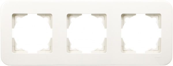 Рамка трехместная Viko Rollina универсальная кремовый 90481053