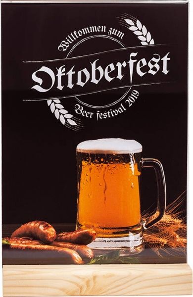 Тейбл-тент А4, дерев'яна основа wood BASE #6