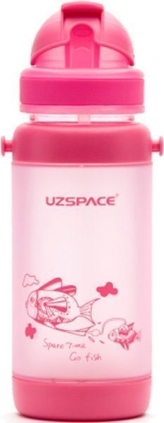 Пляшка для напоїв Uzspace Go Flash 320 мл рожева 3039
