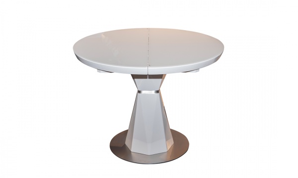 Стол обеденный Раунд Т7067 1000/1300х1000х760 белый 