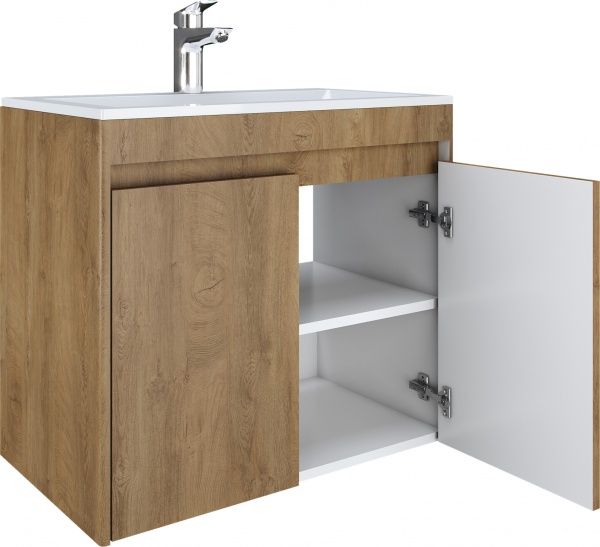 Тумба підвісна Water House Preference N1 70 МДФ розпил дерева медовий під умив.Como 70