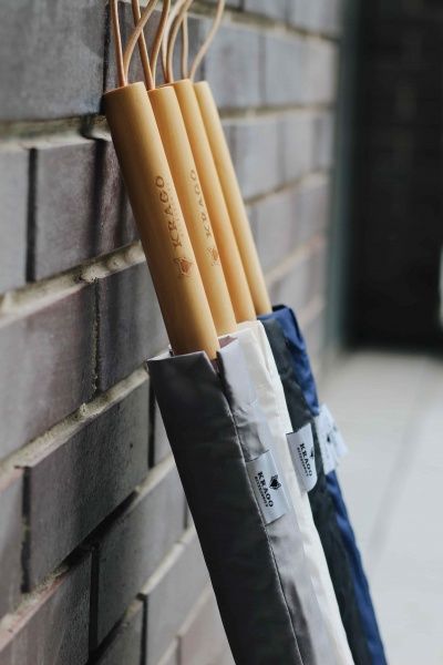 Зонт-трость KRAGO 16 спиц белый 