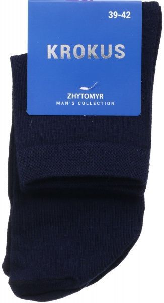 Шкарпетки чоловічі Krokus середні (11 см) р. 39-42 темно-синій 1 пар 113003/1 