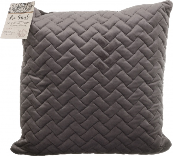 Подушка декоративна Valencia 45x45 см сірий La Nuit 