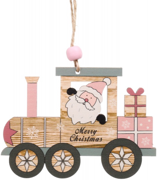 Декорація-підвіска рожева 8х1х10 см DH8047810 