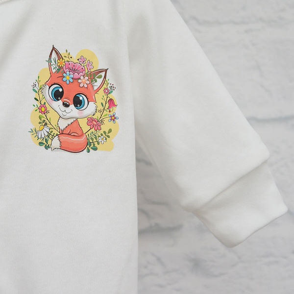 Человечек для девочки Blanka Лисичка р.62 белый 110148 