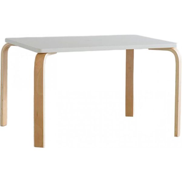 Столик прямокутний бук/білий