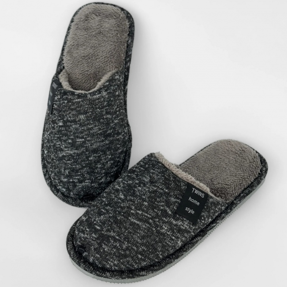 Тапки домашние Twins HS-OZ melange р.42/43 черный