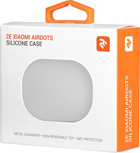Чохол для навушників 2E для Xiaomi AirDots Pure Color Silicone (1.5mm) white (2E-MI-D-IBSI-1.5-WT) 