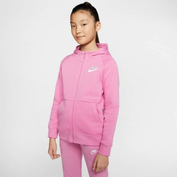Джемпер Nike G NSW PE FULL ZIP BV2712-693 р. M рожевий