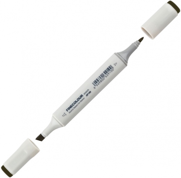 Маркер спиртовий FINECOLOUR Sketch EF100-190 вугільний чорний 