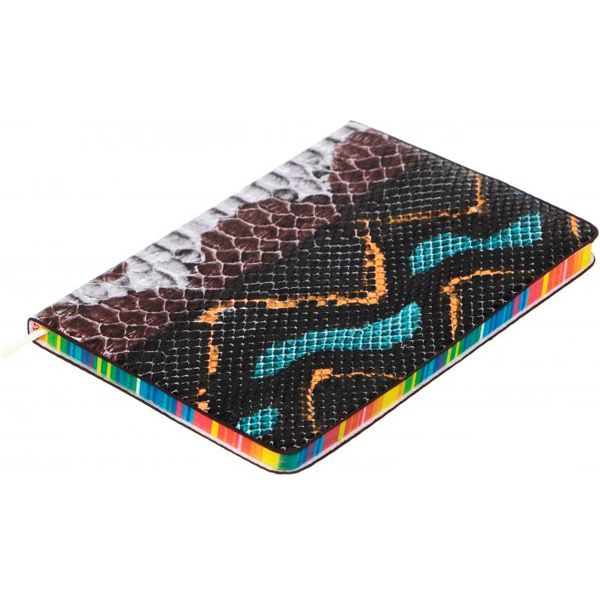 Блокнот Змія A5 80 аркушів коричнево-чорний