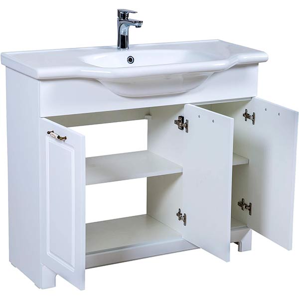 Тумба напольная Aqua Rodos Классик с умывальником матовая New Klasik 100