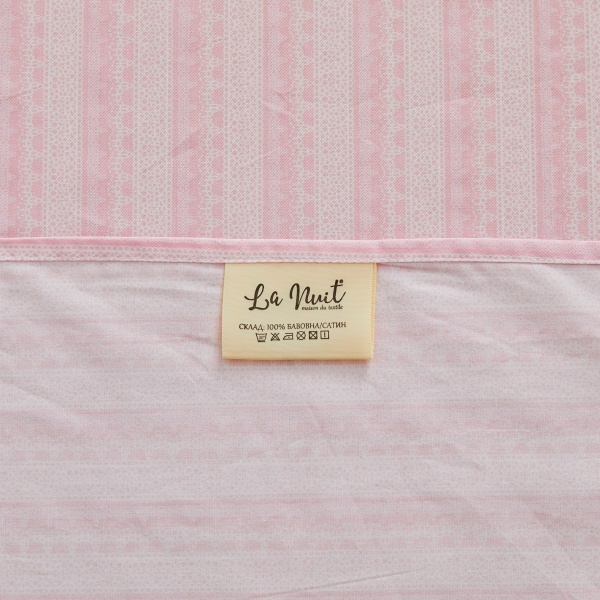 Комплект постельного белья Thumbelina 1,5 розовый с белым La Nuit 
