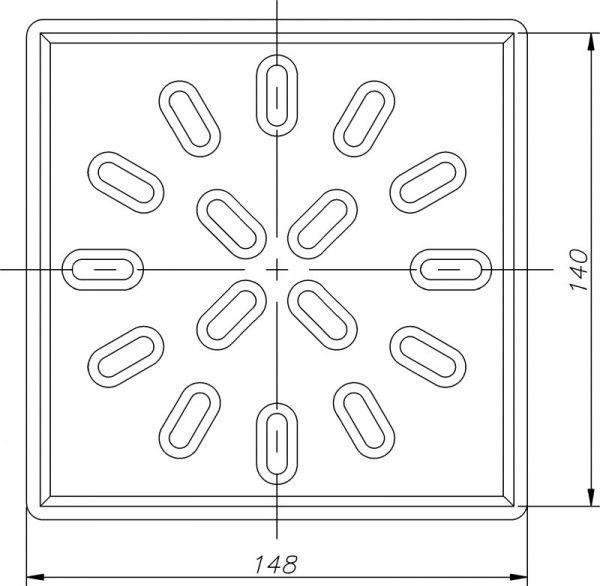 Душевой трап Water House Душевой трап WATER HOUSE, верт.D110 пластиковая решетка 150х150 сухой затвор