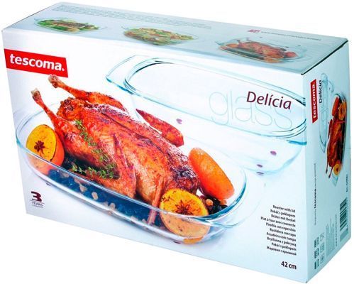 Жаровня з кришкою Delicia Glass 629082 Tescoma