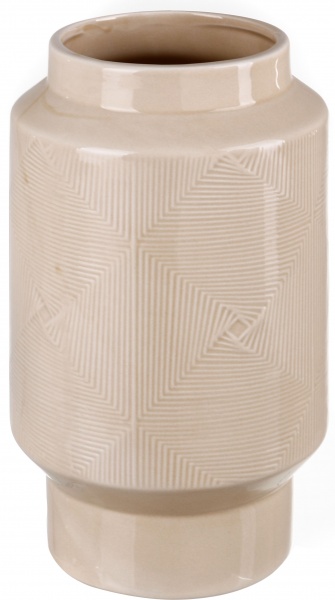 Ваза керамічна Shell DLP20042A-2 21,8 см бежева 