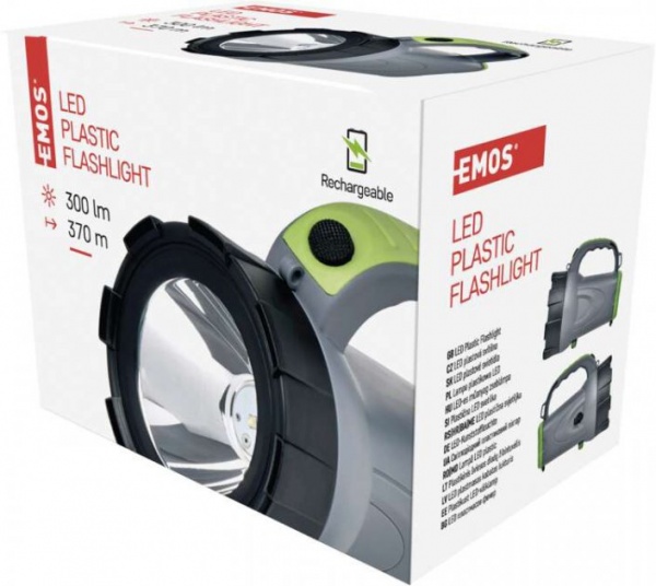 Фонарик Emos P2311 LED 5W 300 Lm Li-Ion серо-зеленый