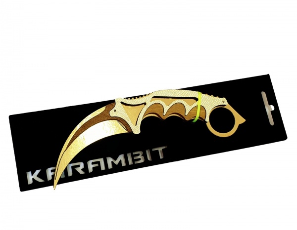 Іграшкова зброя Сувенир Декор Керамбіт GOLD із STANDOFF 2