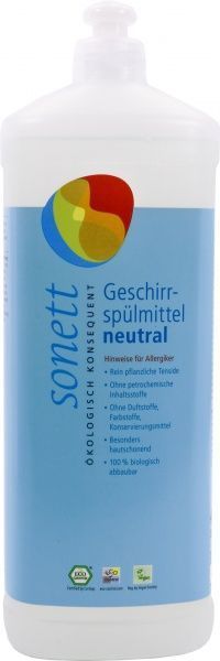 Средство для ручного мытья посуды Sonett Neutral 1л