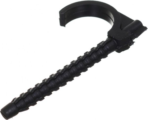 Дюбель-крюк Water House одинарный черный 50 шт./уп.