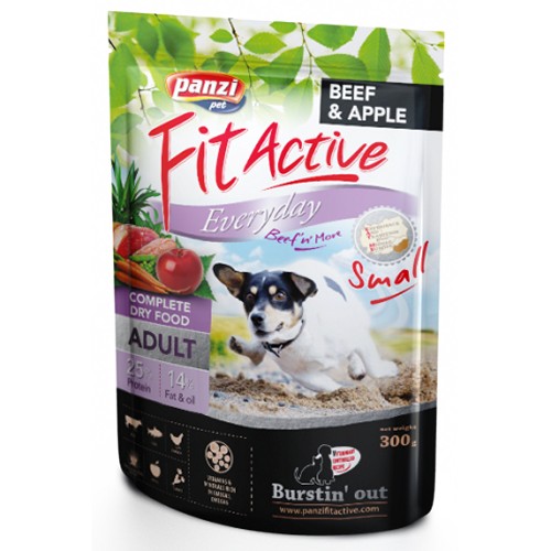 Корм сухий для усіх порід FitActive Adult з яловичиною 300 г