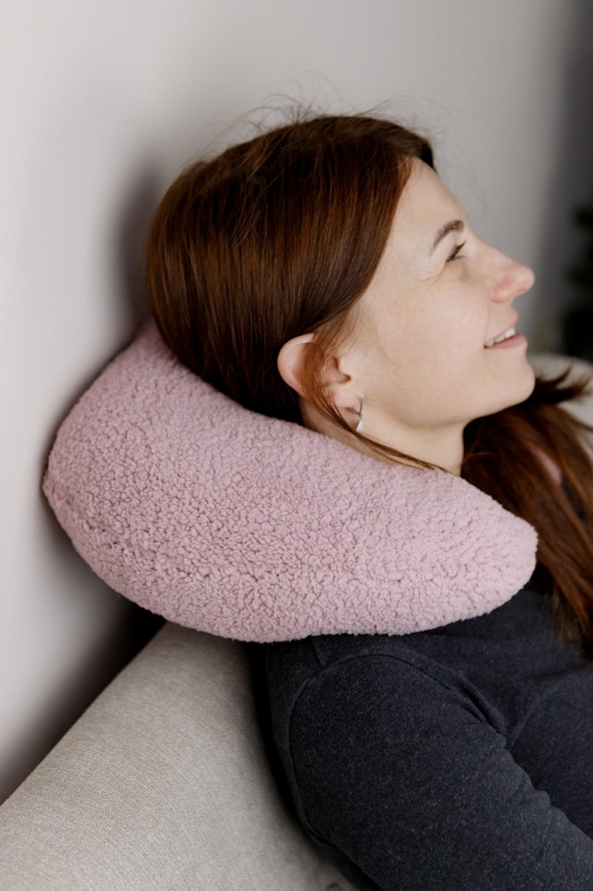 Подушка для путешествий Тедди TRAVEL розовый