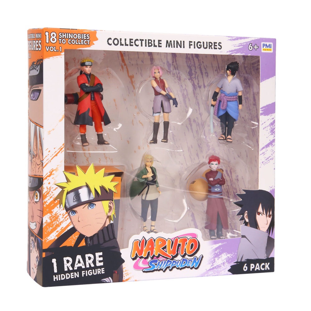 Игрушечный набор NARUTO Делюкс из 6 коллекционных фигурок (одна фигурка-сюрприз) NSH2060