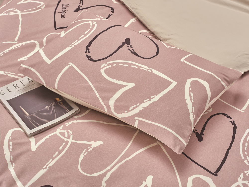 Комплект постільної білизни Amour 1,5 рожевий La Nuit